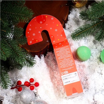 Новогодний подарочный набор косметики SB BEAUTY, бомбочки для ванны «Леденец», зелёный, 3×70 г