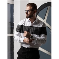 011J Мужская рубашка JenTa белый