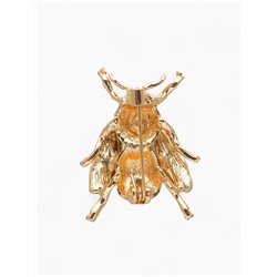 Брошь «Оса» глянцевая, цветная в золоте