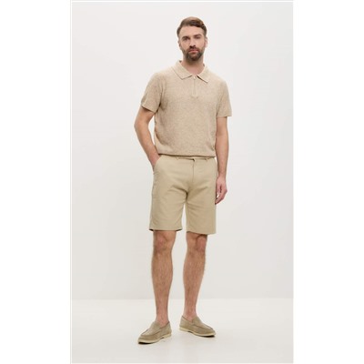 Шорты лен F511-0960-1Rus d.beige