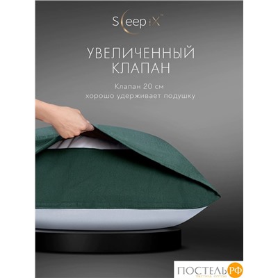 SleepiX ЮКО зел/голуб КПБ 145х215-1/180х220-1/50х70-2, 4 пр., модал/бамбук