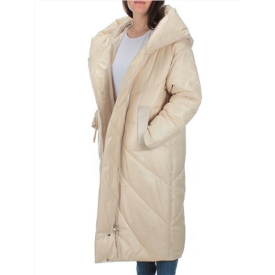22-185 LT. BEIGE Пальто зимнее женское (200 гр. холлофайбер)