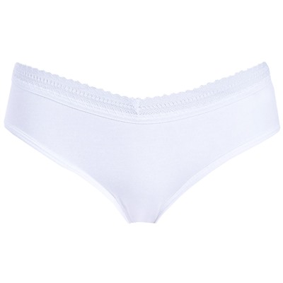 5208-01 Трусы для девочек с кружевом белые (BAYKAR)