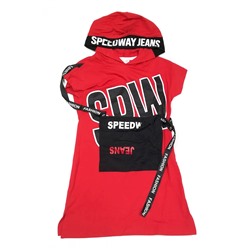 76895 Платье для девочки с капюшоном