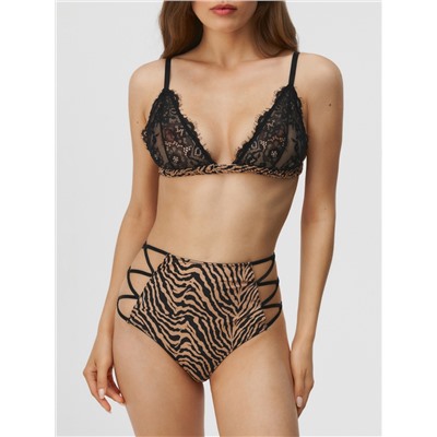 Бюстгальтер Bralette жен. Eilen черный принт CONCEPT CLUB