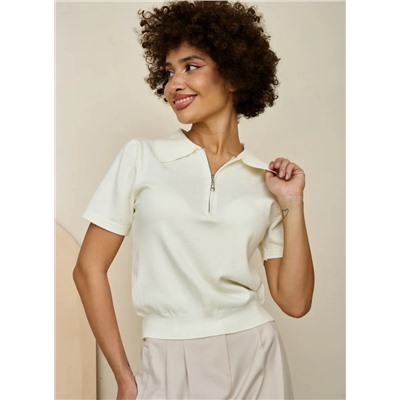 Джемпер-поло (вязаный трикотаж)