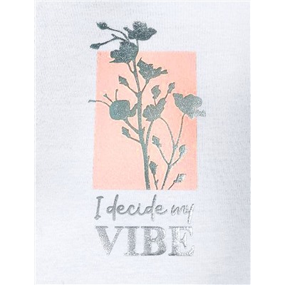 Свободная футболка с принтом из премиального хлопка с эластаном