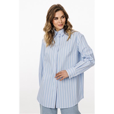Блуза EOLA 3049 голубой_в_полоску