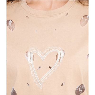 Футболка #КТ881001, бежевый