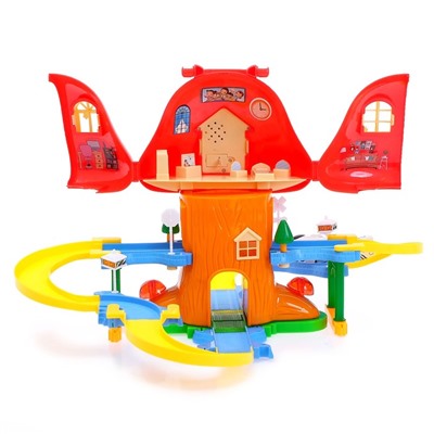 УЦЕНКА Железная дорога «Грибной домик», работает от батареек