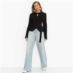 Джемпер хлопковый, Дерзкий минимализм (черный)