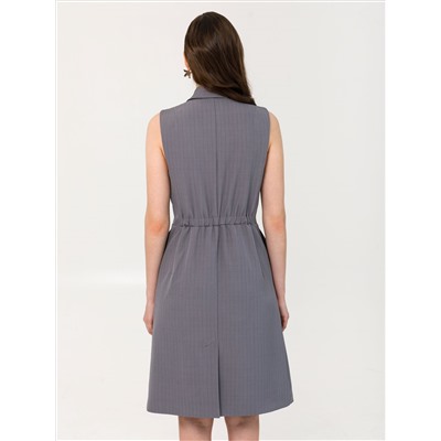 Платье тёмно-серое без рукавов