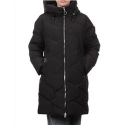 760 BLACK Пальто зимнее женское (170 гр. холлофайбер)