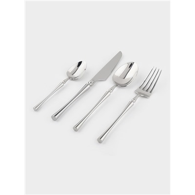 Набор столовых приборов Magistro «Фьюжн», 4 предмета, нержавеющая сталь, серебристый