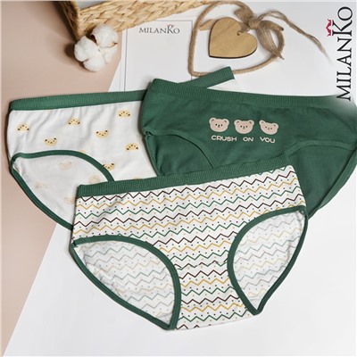 Трусы женские  "слипы"  (мишки) MilanKo 2800