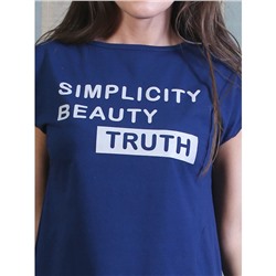 Платье рельефное Simplicity КП1327П4 тёмно-синий
