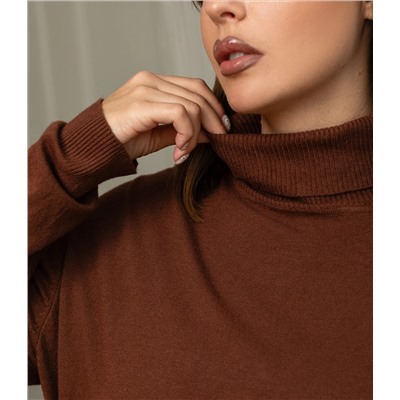 Водолазка #ОКТ08, шоколадный