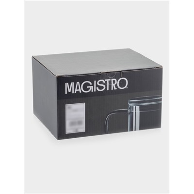 Кружка - мешалка Magistro «Слот», 400 мл, 11.5×8×12.2 см, стекло, прозрачная