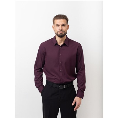 004J Мужская рубашка JenTa бордовый