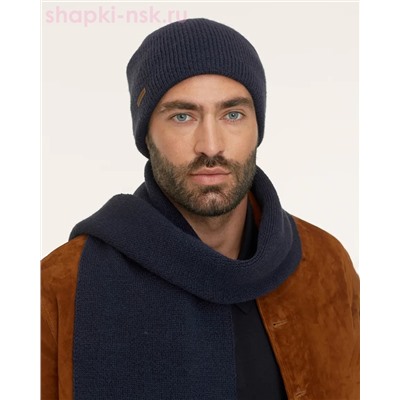 LS 136 PE 136 Комплект мужской флис (колпак+шарф) (57-59)
