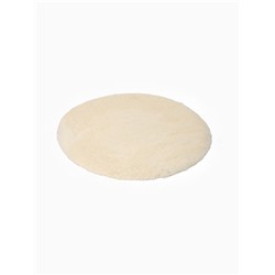 Ковер с ворсом «Этель», d=120 см, молочный