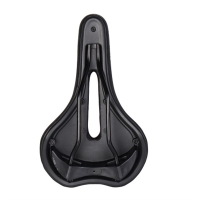 Седло велосипедное MTB COMIRON PIDCOCK M018 275X170, Технологии: DW, ED. Верх: PU с прессованым принтом/Цвет: Чёрный+Синий /уп 30/