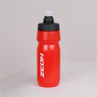 Бутылка для воды велосипедная ZEON WB230 гоночная, клапан NEW кэмэлбак, пищевой hi-quality PP, 700ML цвет red/уп100