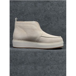 01-5173-5 BEIGE Ботинки демисезонные (натуральная замша, байка)