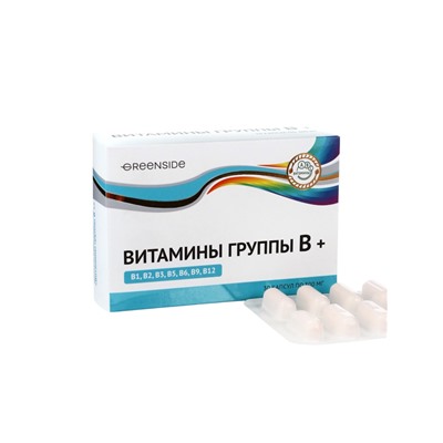 Витамины группы В, 30 капсул, 300 мг