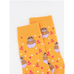 Носки р.35-40 "Cute Animals" Мишка с кружкой