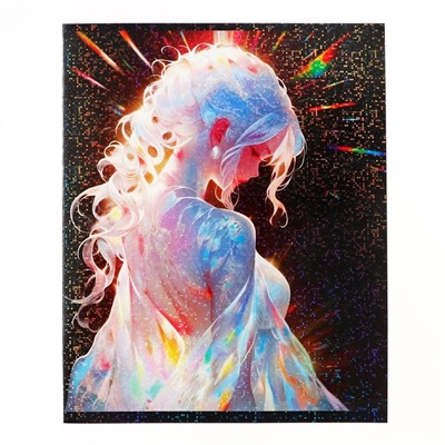 Комплект тетрадей из 5 штук 48 листов в клетку Calligrata TOP «Жемчужина», обложка мелованный картон, голографическая ламинация, блок офсет