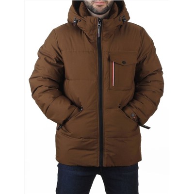 6393 BROWN Куртка мужская зимняя (200 гр. холлофайбер)