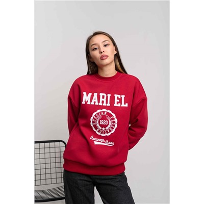 Свитшот женский "Mari El" красный