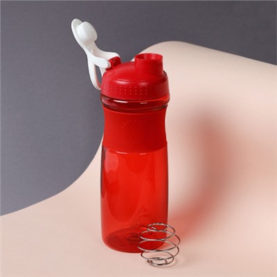 Бутылка/Шейкер NEWWAVE  SHS-760 красная, для спортивного питания 760ML/уп60
