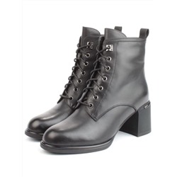 04-M3-2274 BLACK Ботинки зимние женские (натуральная кожа, натуральный мех)