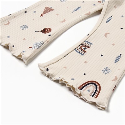 Костюм (джемпер и брюки) Крошка Я "Новогодние игрушки", рост 62-68 см