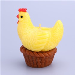 Свеча декоративная «Курочка в корзинке»