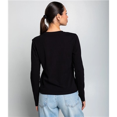 Лонгслив #КТ8921 (2), чёрный