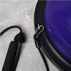 Полусфера балансировочная BOSU 46см Woohooo Drops эспандер, насос/ фиолетовый / B46Dr-V/ уп5