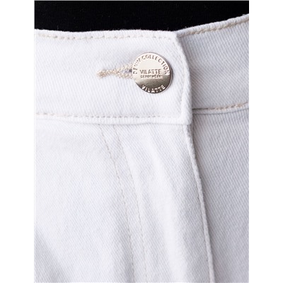 Джинсы с поясом на резинке из эластичного денима средней плотности