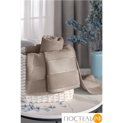PRIME PRIVE ОТИЛИЯ кофе К-т Полотенец, 50x100-1/70х140-1, 2 пр., 100% хлопок, 500 гр/м2