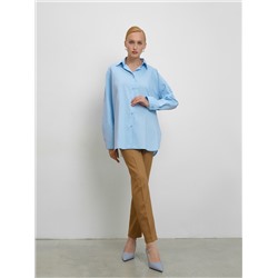 Голубая рубашка oversize