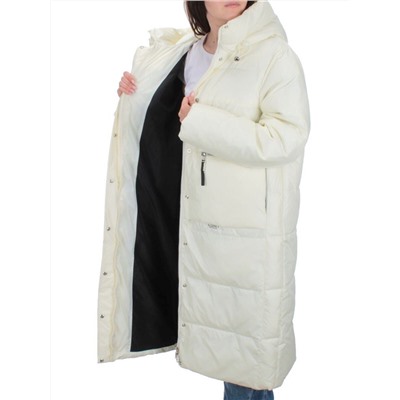 H-2210 WHITE Пальто зимнее женское (200 гр .холлофайбер)
