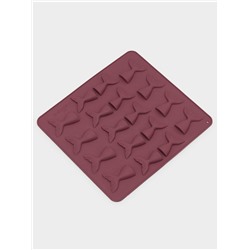 Форма для шоколада Доляна «Хвост», силикон, 25×22.5×0.4 см, 18 ячеек (5.3×4 см), МИКС