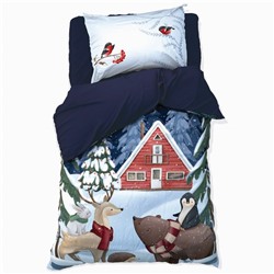 Постельное бельё «"Этель"» 1,5 Christmas night 143х215 см, 150х214 см, 50х70 см -1 шт, 100% хлопок, бязь