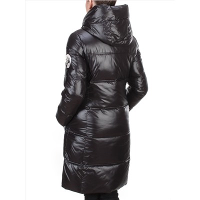 2187 BLACK Куртка зимняя женская AIKESDFRS (200 гр. холлофайбера)