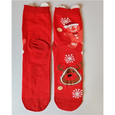 Носки НГ р.35-40 "New Year's magic" Пряник и Олень
