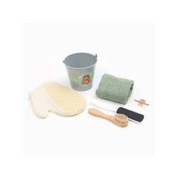 Набор подарочный «Этель. Чудесного дня», полотенце, мочалка, щётка