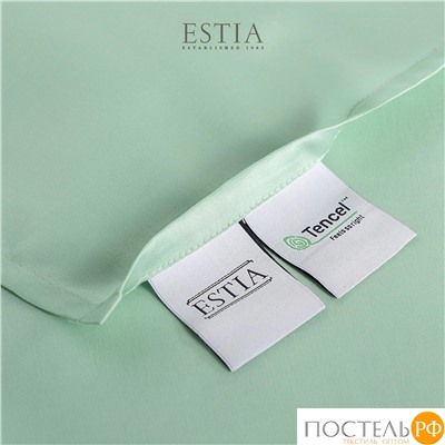 Estia ОРНЕЛЛА ментол Простыня на резинке 180х200+30, 1пр.,тенсель