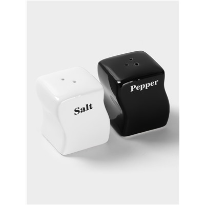 Набор для специй Magistro «Инь-Янь», 2 предмета: солонка, перечница, 150 мл, керамика